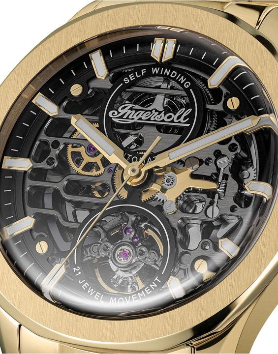 Immagine prodotto Ingersoll 1892 Ingersoll I16702 Herrenuhr Ingersoll Bronc Automatic 44mm 5ATM (Orologio scheletrato, 44 mm)
