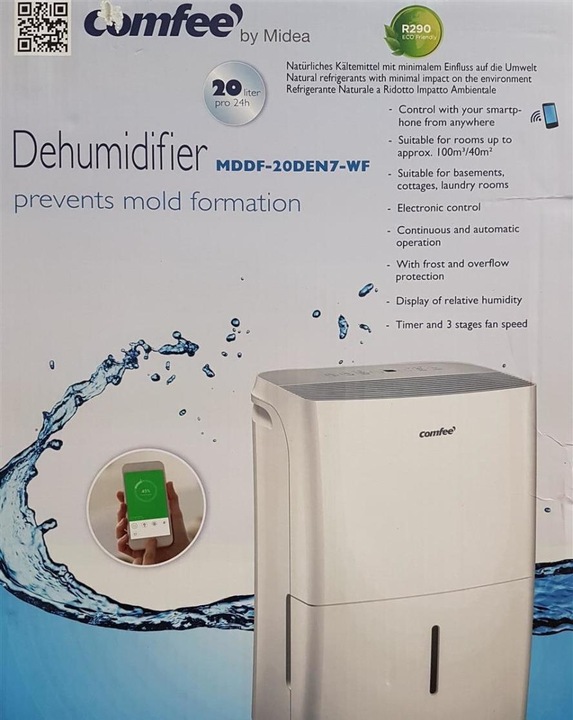Actual product image Comfee dehydrating breathers (40 m², 20 l/24h)