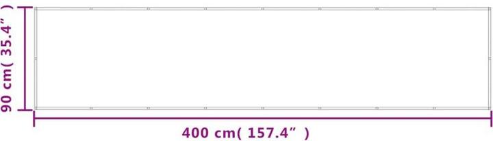 Produktbild vidaXL Balkon Sichtschutz (400 cm)