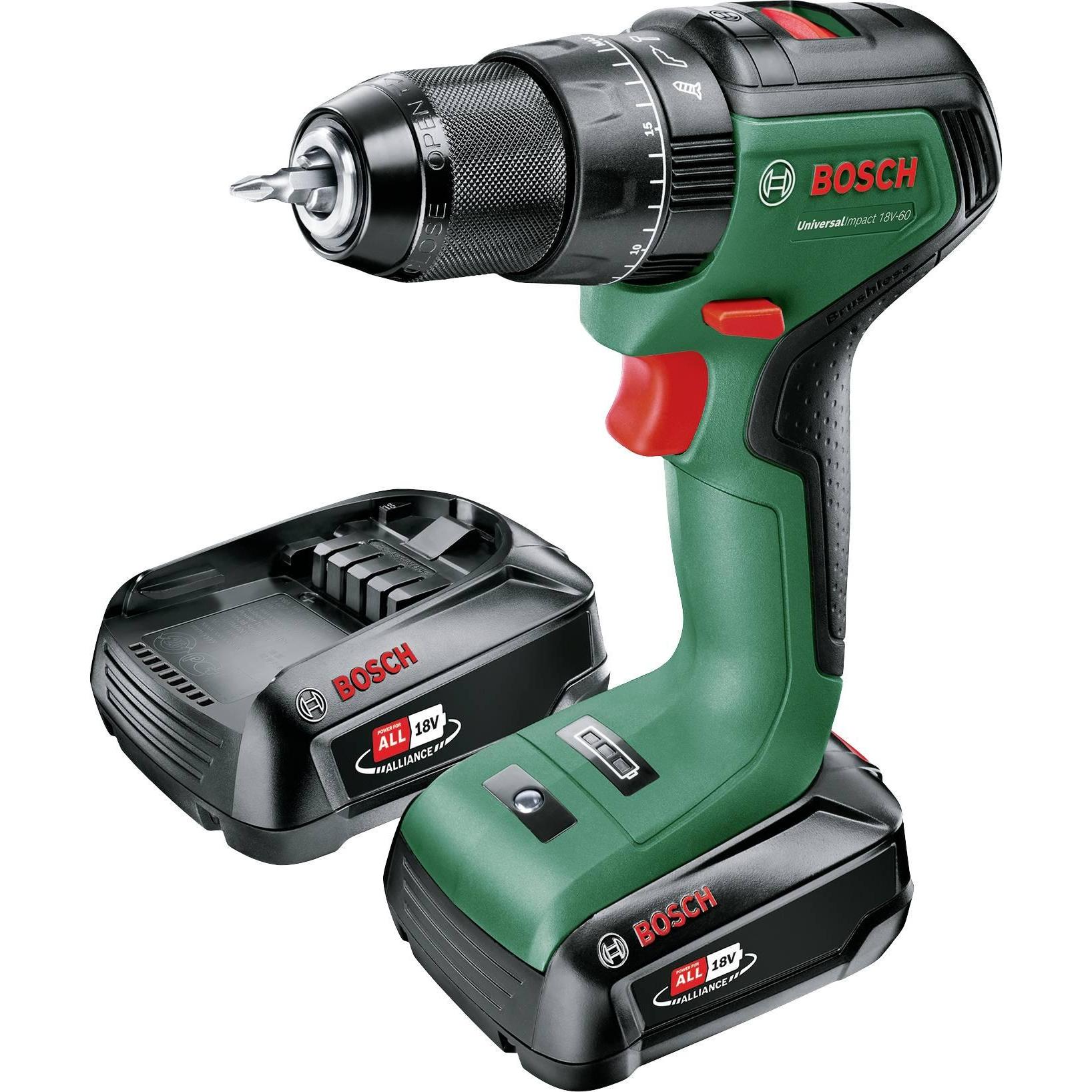 Bosch Home & Garden, Trapano + Avvitatore a batteria, UniversalImpact