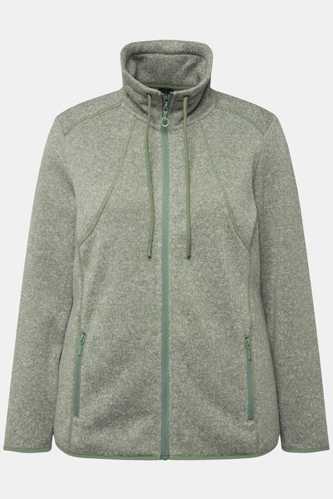 Actual product image Ulla Popken Heather Knit Fleece Jacket (58, 60)