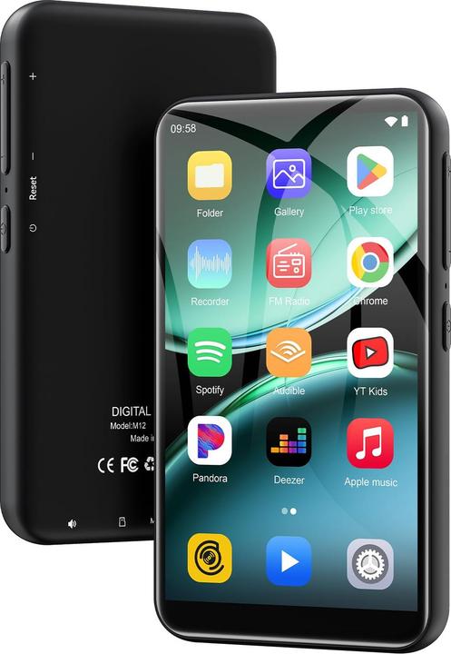 Zaqe M12 MP3 Player mit Bluetooth und WiFi (64 Go)
