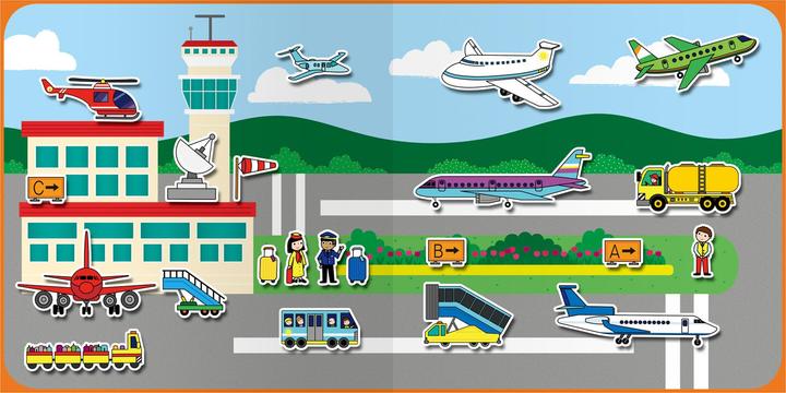 Produktbild Tinka Magic Reusable Sticker Book - Vehicles