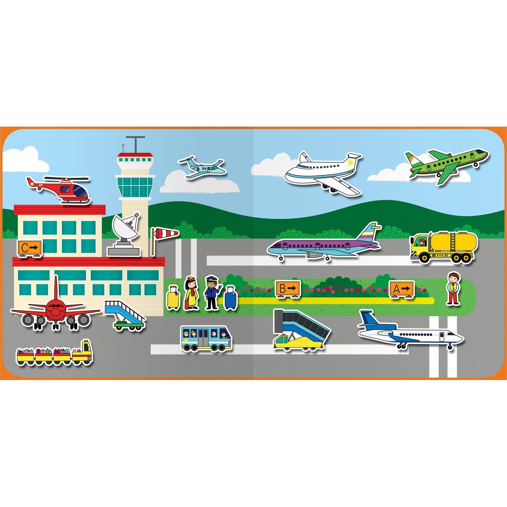 Thumbnail - Tinka Magic, Sticker, Galt - Reusable Sticker Book - Vehicles (55-1005107)