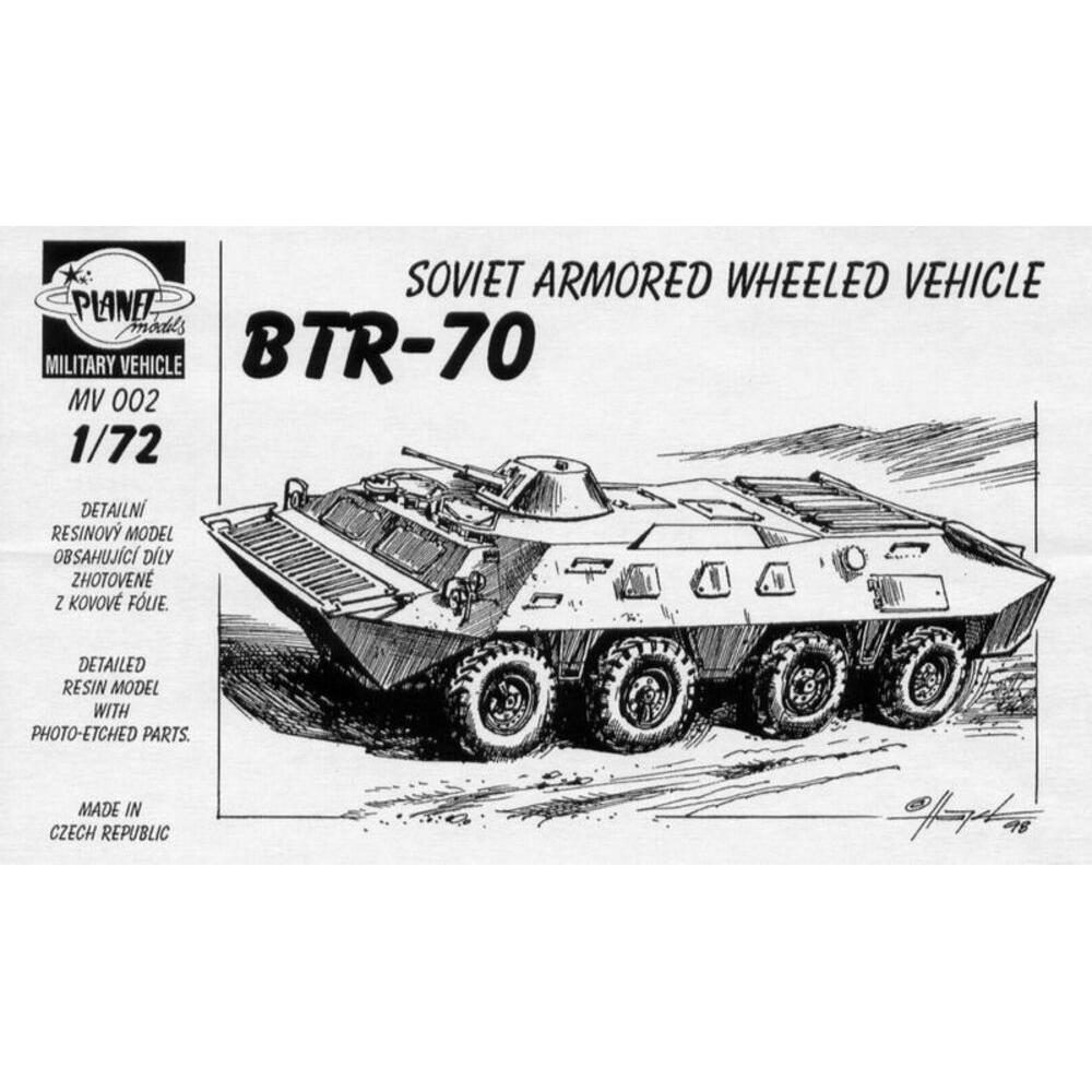 Thumbnail - Planet Models BTR-70 Arm. Vehicle, 4 Achser 18 Resin, Fotoätzteile.