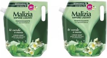 Produktbild Malizia Grüner Tee & Minze Flüssigseife 1000ml (Flüssigseife, 1000 ml)