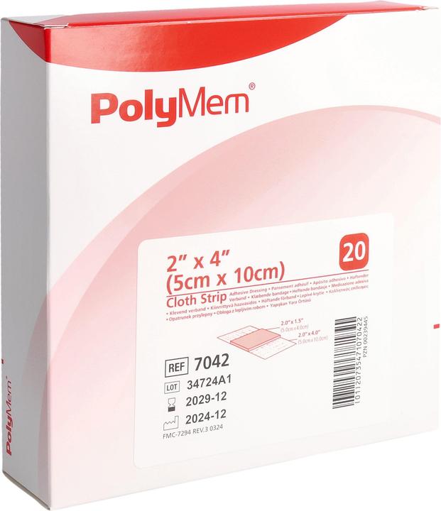 Produktbild PolyMem Dressing 5x10cm vlies adh (498.67 ml)