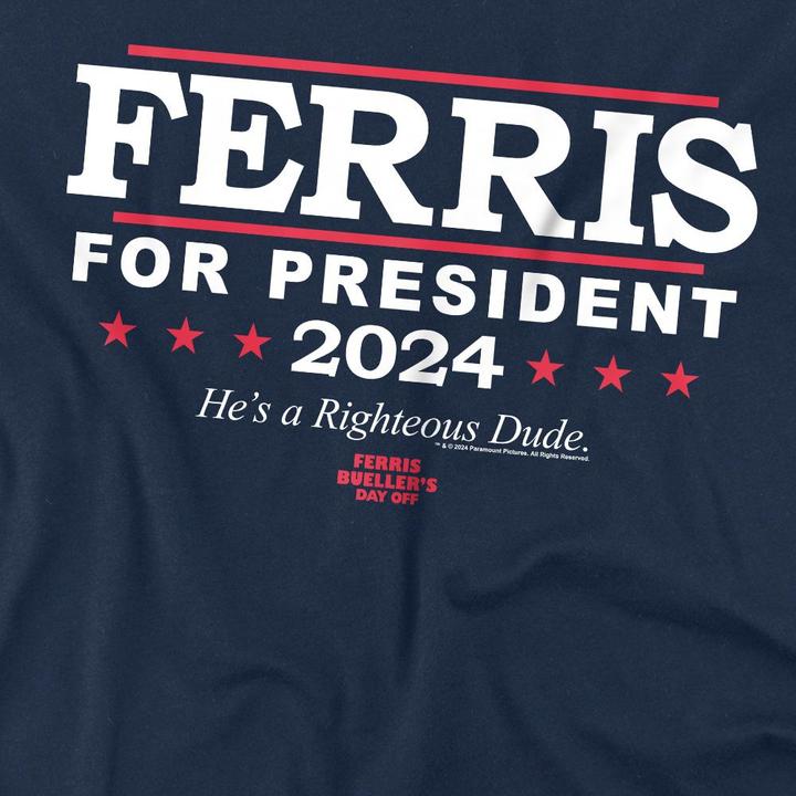 Produktbild Ferris Bueller´s Day Off Ferris Bueller's Day Off Ferris For President TShirt (S)
