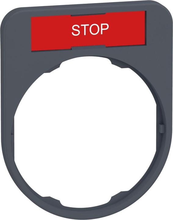 Actual product image Schneider Electric Sign holder 40x50mm, with STOP sign, ZBYF2304C0