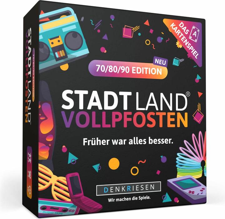 Denkriesen Stad Land Vollpfosten - Kartenspiel 70/80/90 Edition (d) (Deutsch, 3 - 6 Spieler)