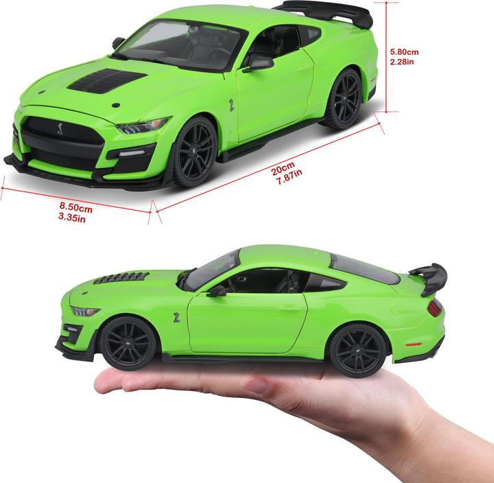 Actual product image Maisto Mustang Shelby GT500 2020 1/24 green