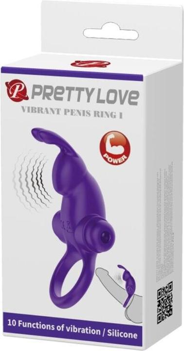 Actual product image Pretty Love Vibrierender Hasen Penisring (6 cm)