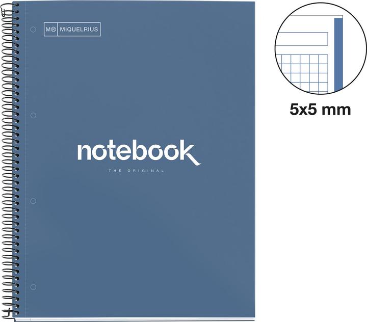 Actual product image Miquelrius Emotions Notebook (A4, Checked, Hardcover)