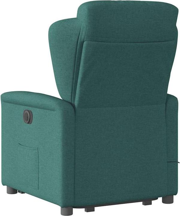 Immagine prodotto VidaXL Poltrona massaggiante con ausilio stand-up in tessuto verde scuro