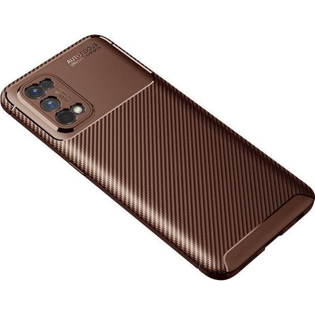 Thumbnail - MU Style Carbon Fiber TPU Softcase Series (Realme 7 Pro), Smartphone Hülle, Braun
