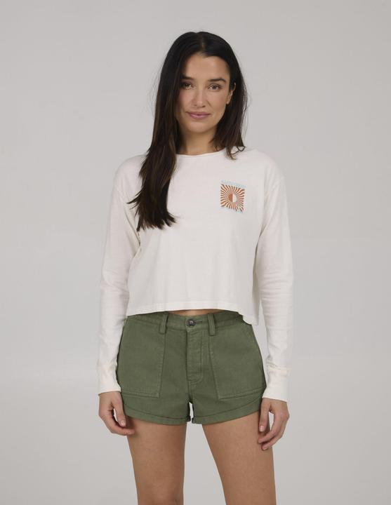 Actual product image Salty Crew Optic Sea L/S Crop (S)