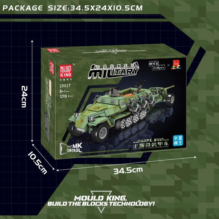 Image du produit Mould King Sd.Kfz. 251 Half-track