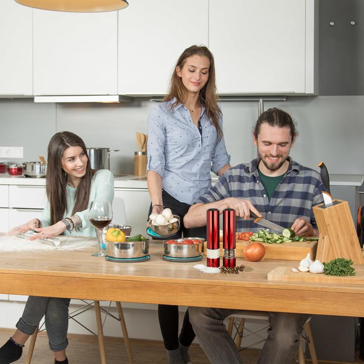 Produktbild Relaxdays Elektrische Pfeffermühle (Chili, Pfeffer, Meersalz, Salz)
