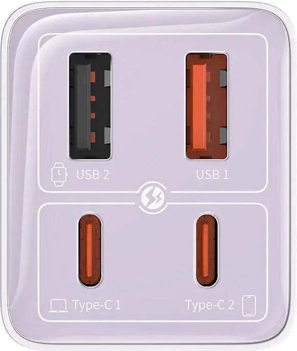 Actual product image Baseus GAN6 Pro Fast Charger, 2xUSB-C 2xUSB, 65W (65 W)
