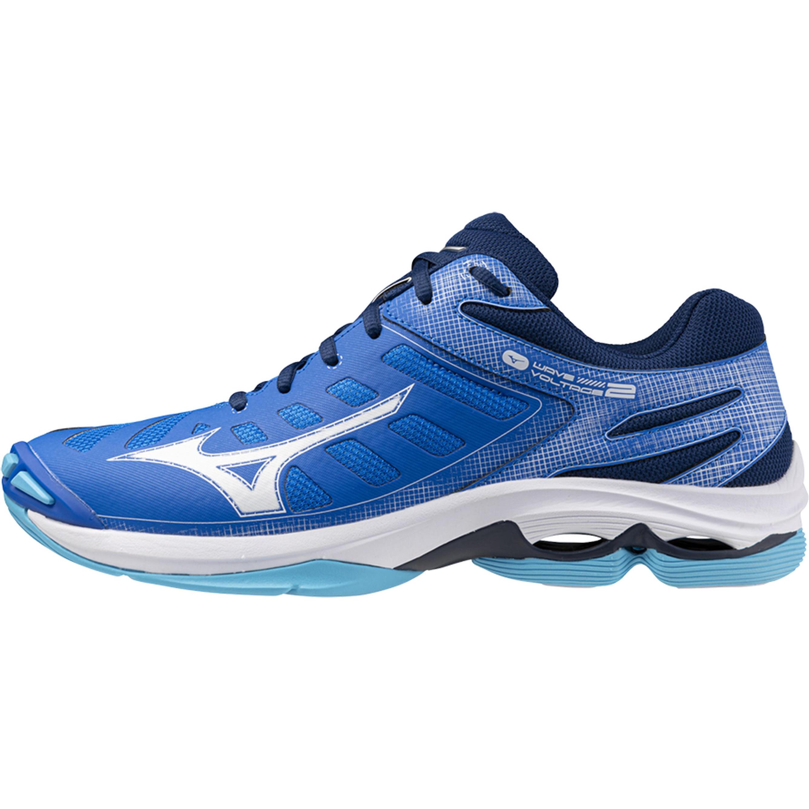 Mizuno, Damen, Hallenschuhe, Wave Voltage 2 (45), Weiss