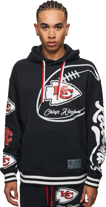 Actual product image Recovered Re:covered Fleece Hoody - PATCHES Kansas City Chiefs - M (M)