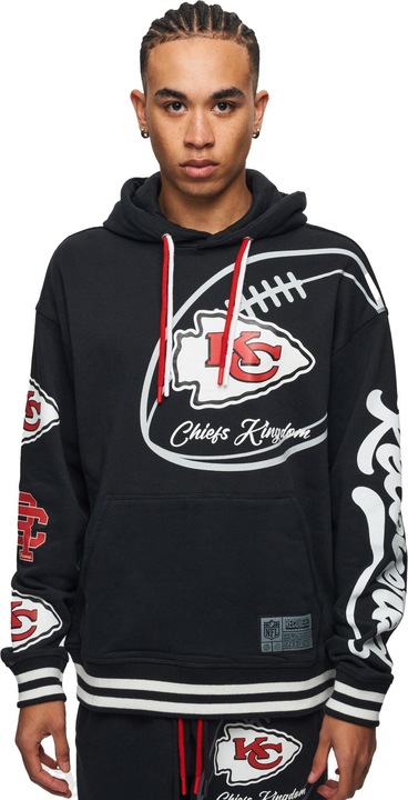 Produktbild Recovered Re:covered Fleece Hoody - PATCHES Kansas City Chiefs - M (M)