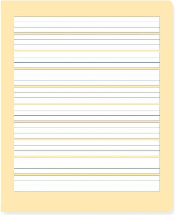 Image du produit Ursus Cahier d'école (E5, À rayures, Couverture souple)