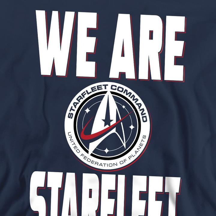 Actual product image Universal Textiles Unisex Adult We Are Starfleet Sweatshirt (M)