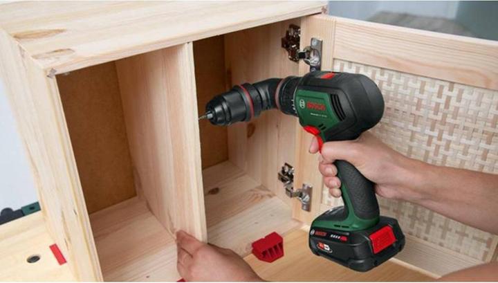 Actual product image Bosch Home & Garden Cordless drill AdvancedDrill 18V-80 QuickSnap, 2x battery PBA 18V 2.5Ah (Rechargeable battery operated)