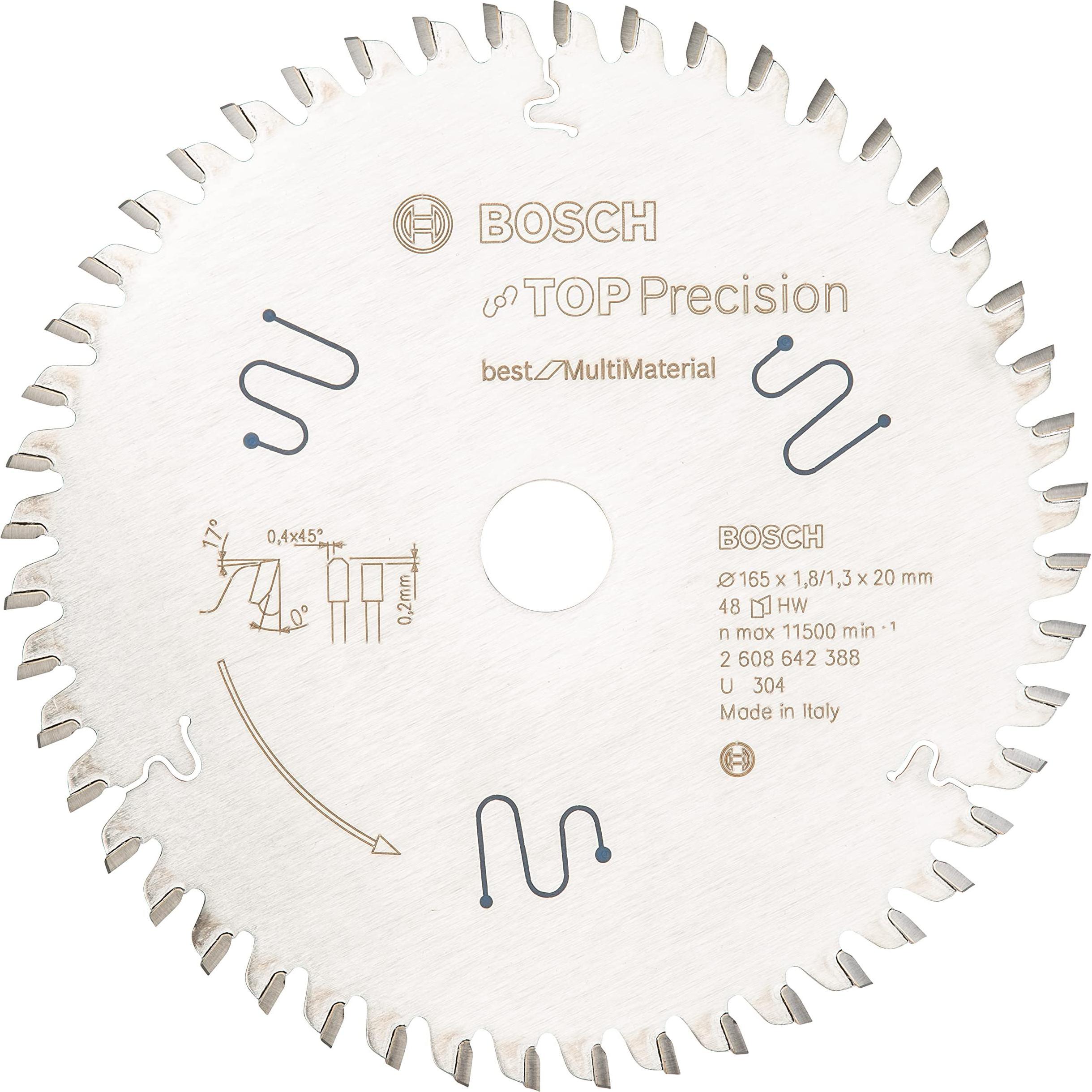Thumbnail - Bosch Professional Zubehör, Sägeblatt, Kreissägeblatt Top Precision Best for Multi Material, 165 x 20 x 1,8 mm, 48