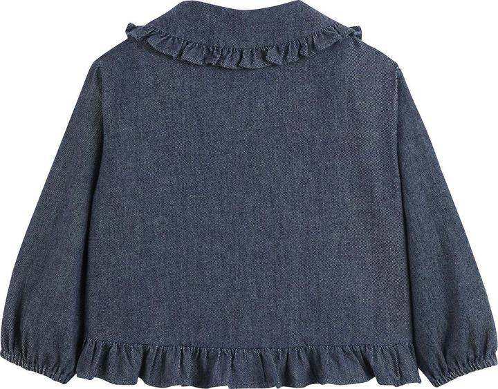 Actual product image La Redoute Collections Blouse with bobble collar (110)