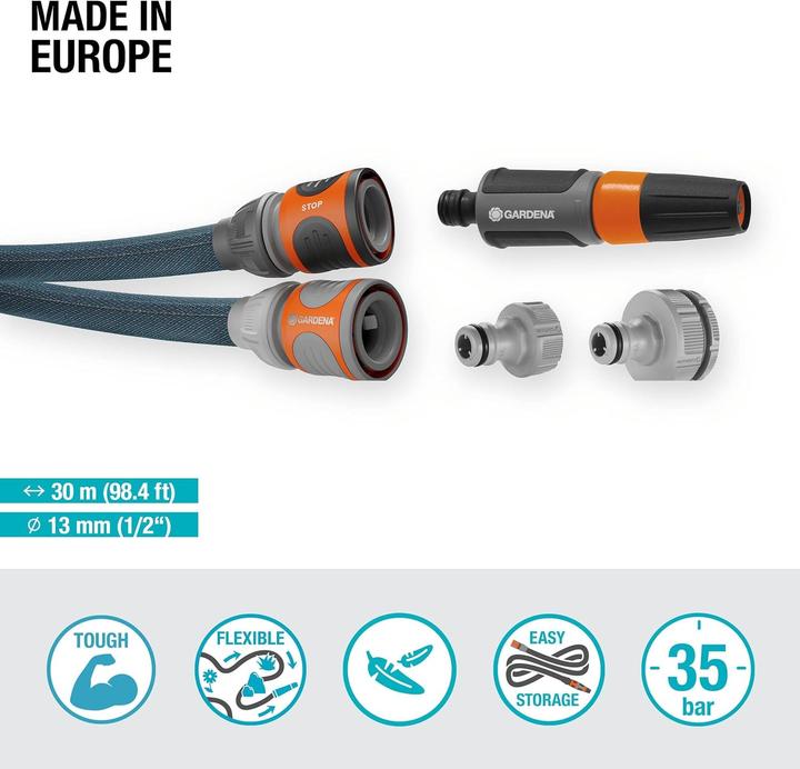 Image du produit Gardena Tuyau textile Liano Xtreme 1/2, 30 m set (30 m, 13 mm)