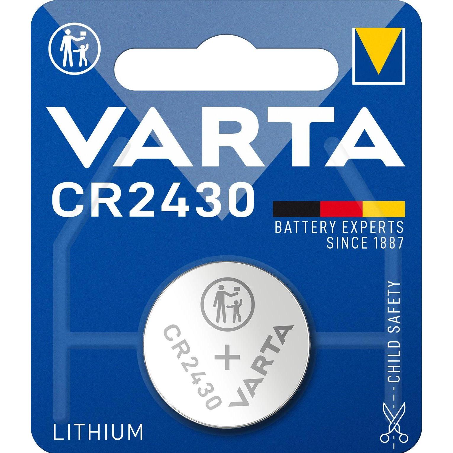 Varta Electronics CR2430 (1 Stk., CR2430, 290 mAh), Batterien + Akkus