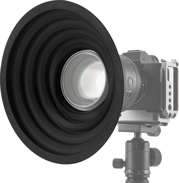 Immagine prodotto Ikan Haida Universelle, entspiegelte, faltbare Silikon-Streulichtblende 70-90mm