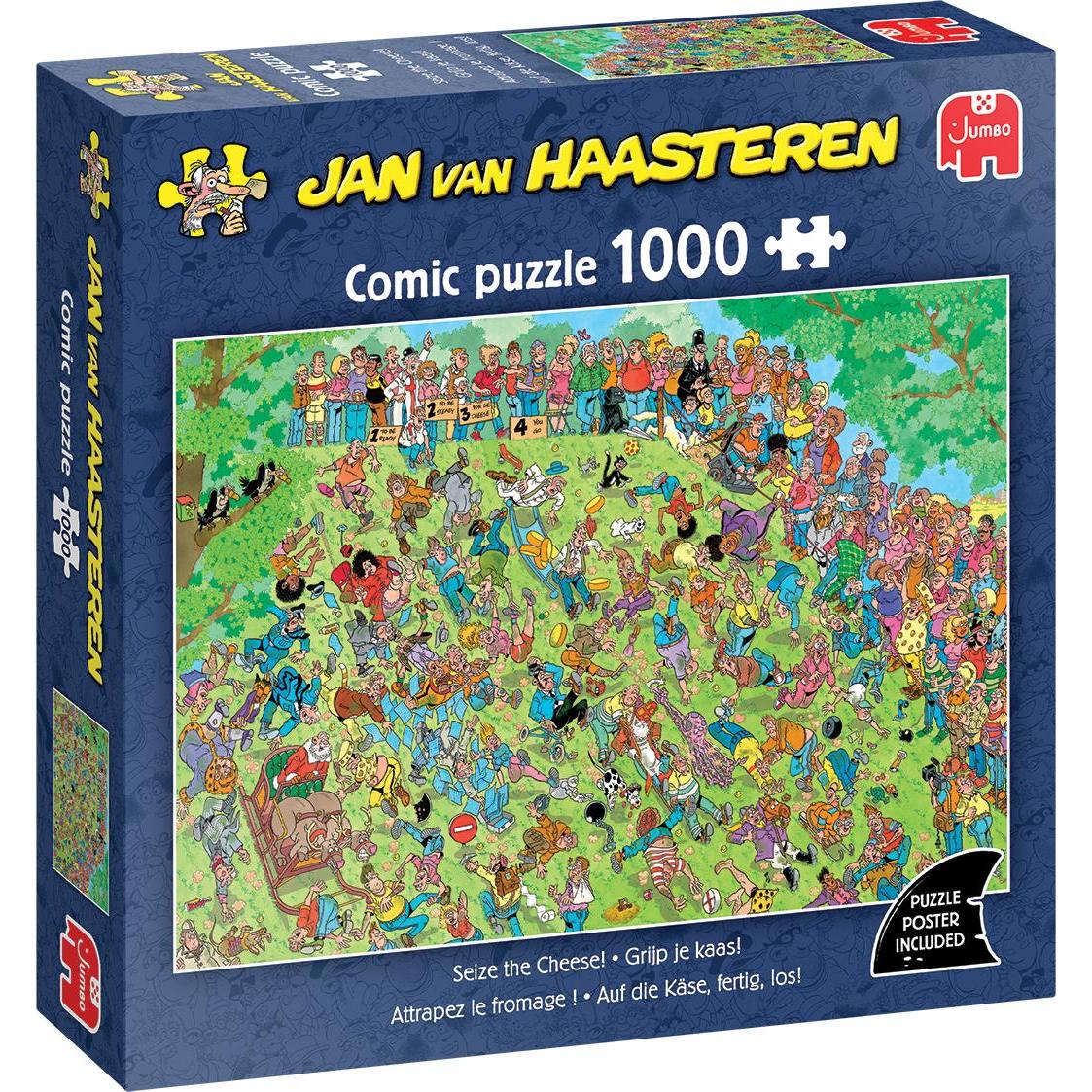 Jumbo Puzzle: Seize the Cheese!(Jan van Haasteren) (1000 Teile) (1000 pezzi)