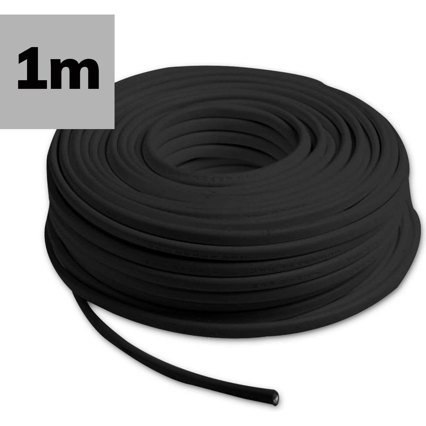 Isoled, Zubehör Beleuchtung, Kabel PVC ummantelt, schwarz, 3x0.75mm2 H05VV-F 3G, Meterware