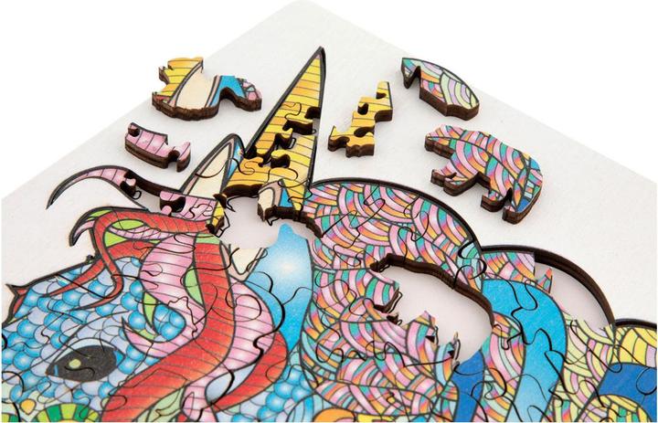 Actual product image Grafix Wooden Puzzle Unicorn Head 137 pieces FSC (137 pieces)