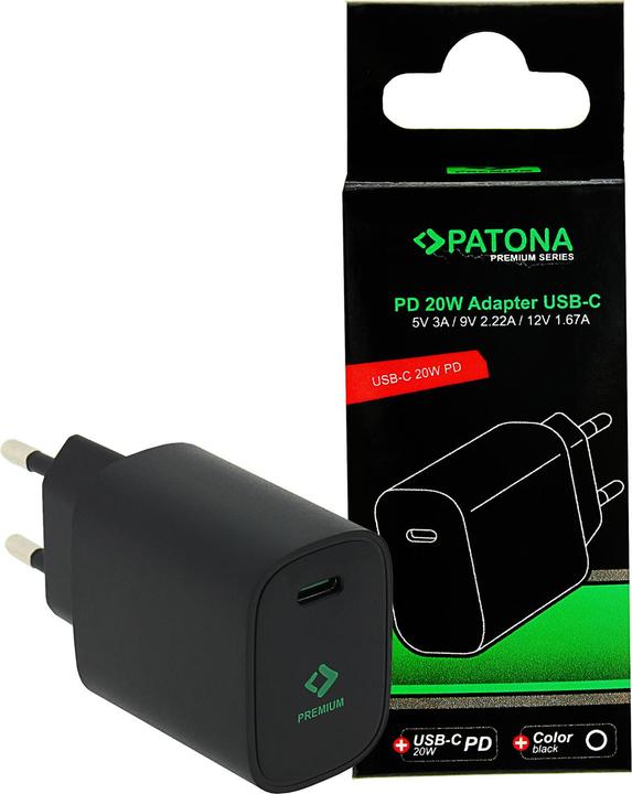 Produktbild Patona Netzteil PD 20W UCB-C 5V Black (20 W)