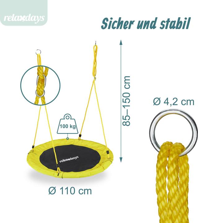 Image du produit Relaxdays Nid d'oiseau 110 cm