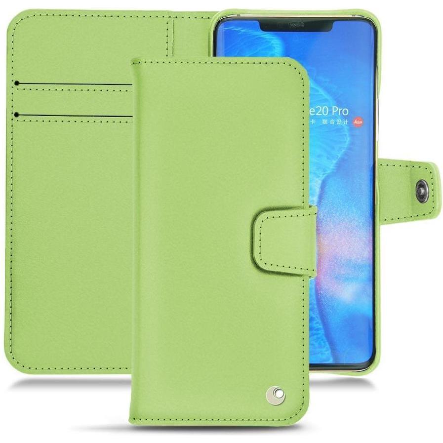 Noreve Lederschutzhülle Wallet (Huawei Mate 20 Pro), Smartphone Hülle, Grün