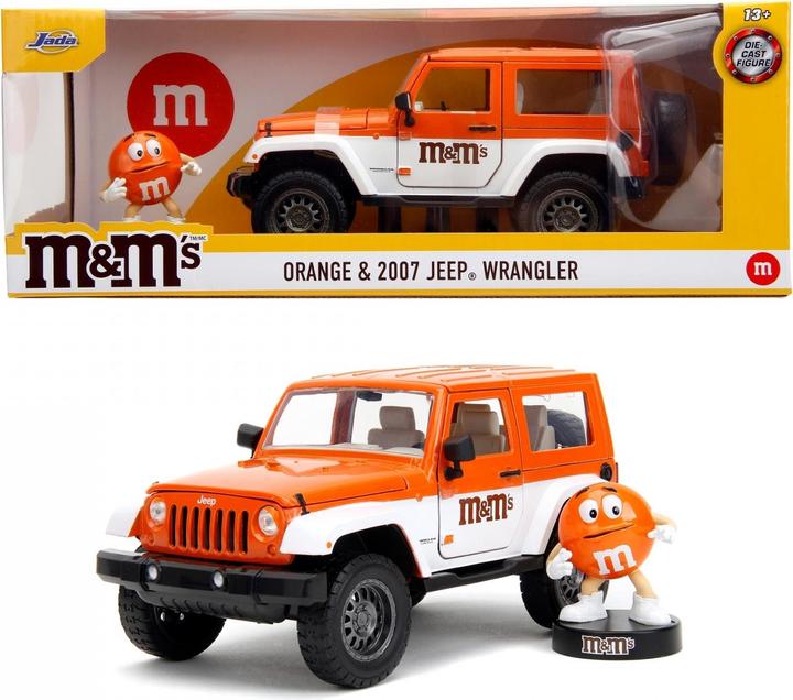 Produktbild Jada M&Ms Orange 2007 Jeep Wrangler 1:24