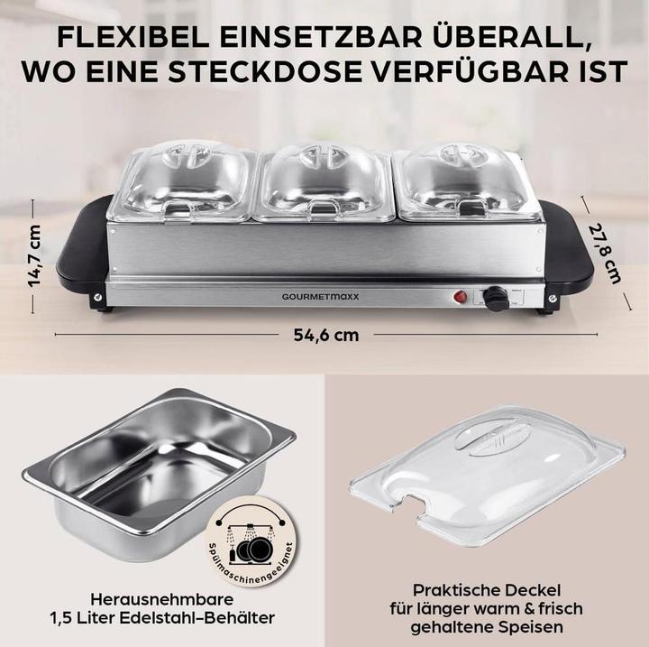 Image du produit Gourmetmaxx Chauffe-buffet