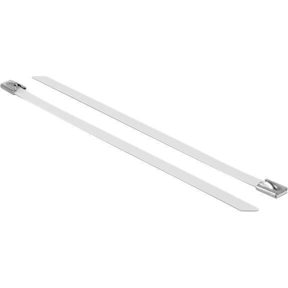Delock, Kabelbinder, Edelstahlkabelbinder 200x7,9 10 Stk. (Metallkabelbinder, 200 mm, 10 Stk.)