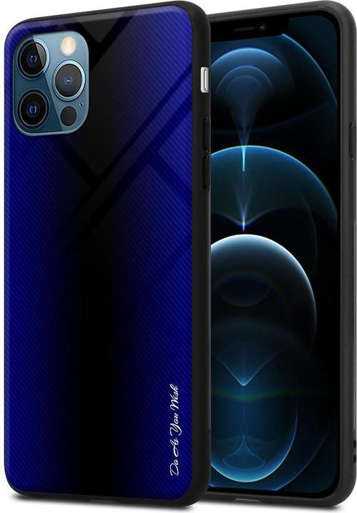 Immagine prodotto Cadorabo Copertura di vetro a strisce in TPU (Apple iPhone 12, Realme 12 Pro+)