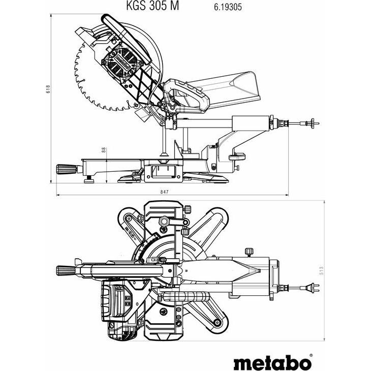 Thumbnail - Metabo, Kappsäge + Gehrungssäge, Ks 305 M
