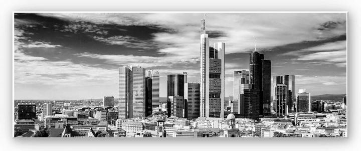Produktbild Trenddeko Frankfurter Skyline - Panorama (80 x 30 cm)