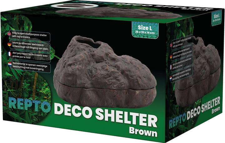 Actual product image Repto Plant Deco Shelter Brown L