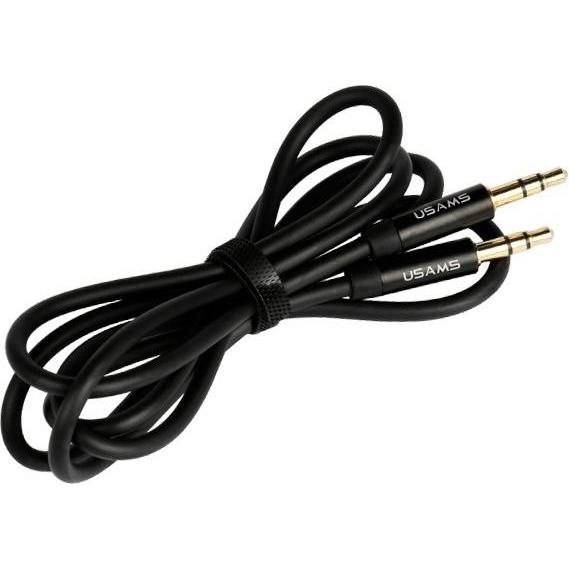 Thumbnail - Usams Adapter audio jack 3,5m 3,5m 1m czarnyblack YP101 YP01 (1 m), Audio Kabel