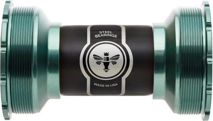 Chris King Bottom Bracket ThreadFit T47-24i, Steel-Bearings, matte jade