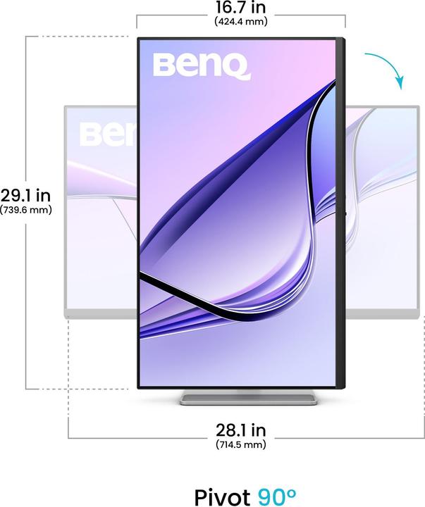 Actual product image BenQ MA320U, 80 cm (31.5"), 3840 x 2160 Pixel, 4K Ultra HD, 5 ms, Weiss (3840 x 2160 Pixels, 31.50")